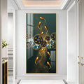 Golden Koi Fish Feng Shui Carp Premium Acrylic Vertical Wall Art