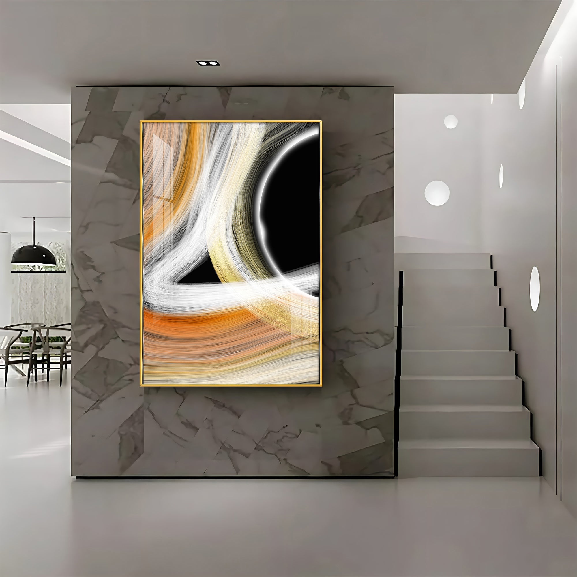 Vibrant Harmony Premium Acrylic Vertical Wall Art