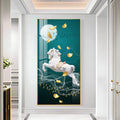 White Horse Premium Acrylic Vertical Wall Art