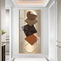 Elegant Geometry Abstract Design Premium Acrylic Vertical Wall Art