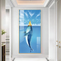 Cartoon Whale Premium Acrylic Vertical Wall Art