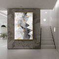 Triangular Opulence Premium Acrylic Vertical Wall Art