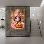 Little Kanha Ji Premium Acrylic Vertical Wall Art
