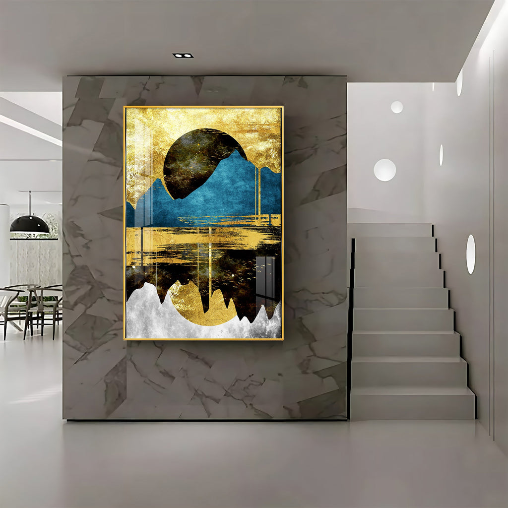 Mountain Glow Premium Acrylic Vertical Wall Art