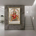 Divine Serenity Of Maa Durga Premium Acrylic Vertical Wall Art
