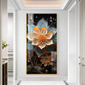 Floral Hallway Harmony Premium Acrylic Vertical Wall Art