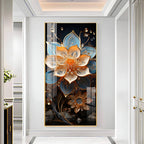Floral Hallway Harmony Premium Acrylic Vertical Wall Art