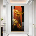 Golden Butterfly Premium Acrylic Vertical Wall Art