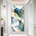 Golden Swim Premium Acrylic Vertical Wall Art