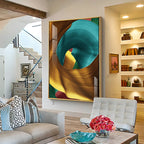 Multicolored Abstract Premium Acrylic Vertical Wall Art