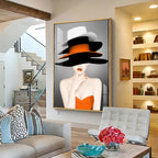Modern Girl Classy Look Premium Acrylic Vertical Wall Art