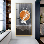 Luminious Deer Premium Acrylic Vertical Wall Art