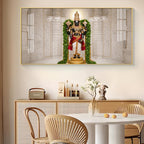 Lord Venkateswara Glass Finish Horizontal Wall Art