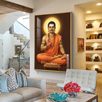 Shri Basaveshwara Premium Acrylic Vertical Wall Art