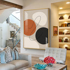 Circle Symphony Premium Acrylic Vertical Wall Art