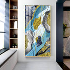 Azure Elegance Premium Acrylic Vertical Wall Art