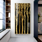 Flowers Abstract Landscape Premium Acrylic Vertical Wall Art