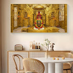 Somnath Temple Glass Finish Horizontal Wall Art