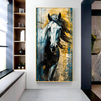 Horse Equine Elegance Premium Acrylic Vertical Wall Art