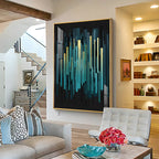 Celestial Harmony Premium Acrylic Vertical Wall Art