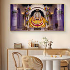 Lord Khatu Shyam ji Glass Finish Horizontal Wall Art