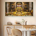 Mallikarjuna Jyotirlinga Glass Finish Horizontal Wall Art