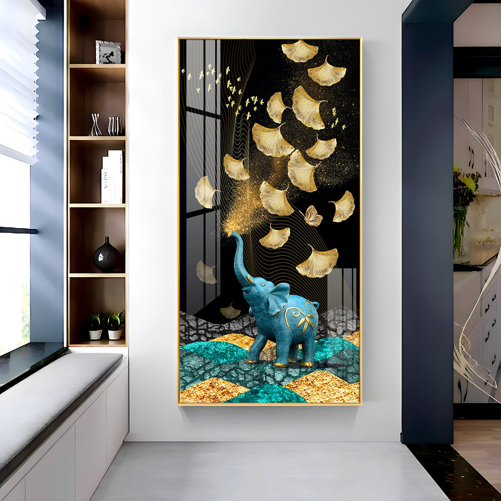 Enchanted Elephant Dreams Premium Acrylic Vertical Wall Art