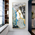 Blue Bliss Wave Premium Acrylic Vertical Wall Art