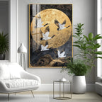 Majestic Cranes Soar Premium Acrylic Vertical Wall Art