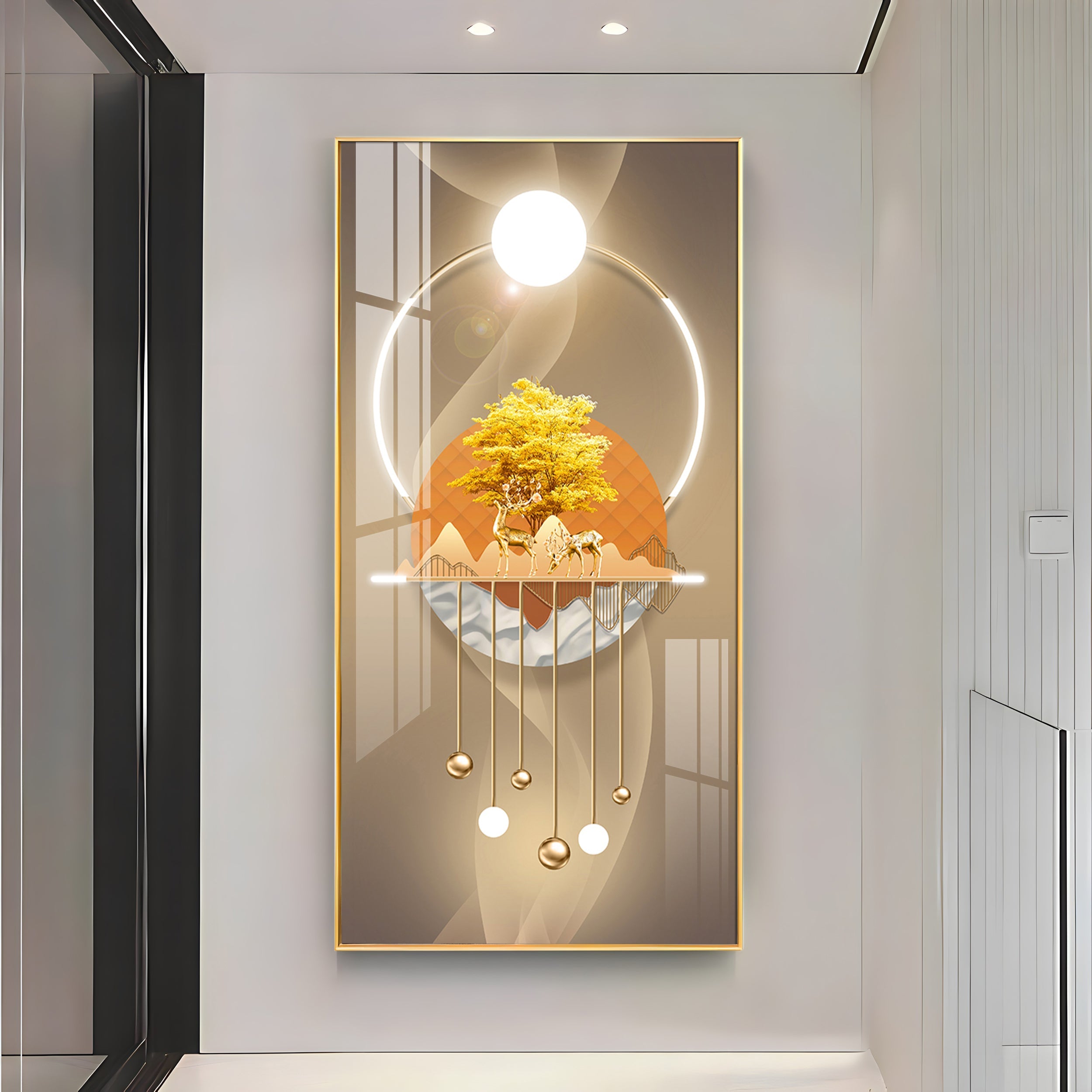 Nature's Embrace Premium Acrylic Vertical Wall Art