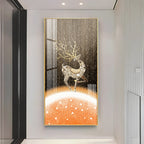 Tranquil Deer Portrait Premium Acrylic Vertical Wall Art