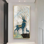 Pair Of Two Deer Premium Acrylic Vertical Wall Art