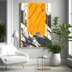 Vivid Strokes Of Sunshine Premium Acrylic Vertical Wall Art