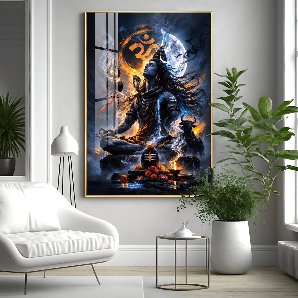 Shambhu Premium Acrylic Vertical Wall Art