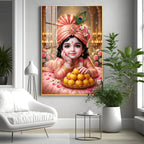 Little Kanha Ji Premium Acrylic Vertical Wall Art