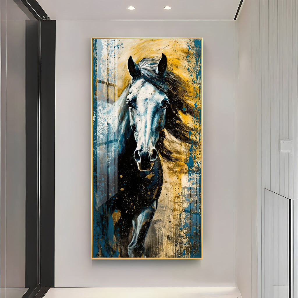 Horse Equine Elegance Premium Acrylic Vertical Wall Art