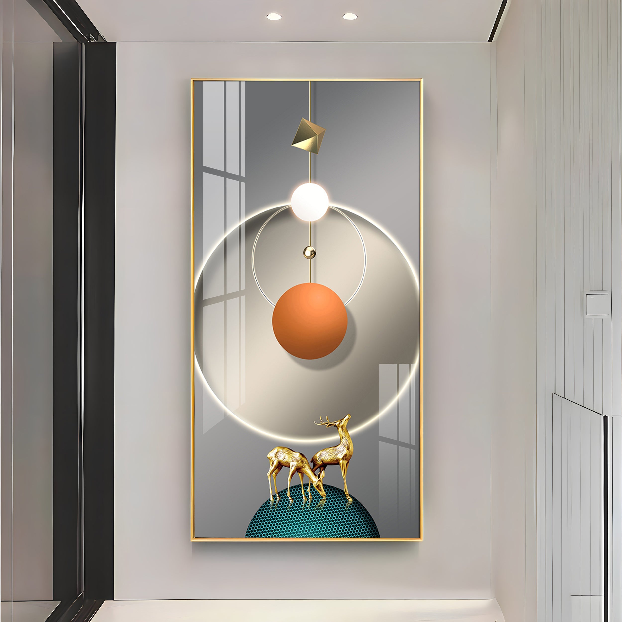 Elegant Entryway Premium Acrylic Vertical Wall Art