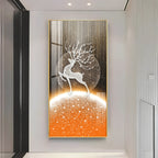 Majestic White Deer Premium Acrylic Vertical Wall Art