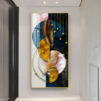 Luxurious Abstract Background With Feather Premium Acrylic Vertical Wall Art