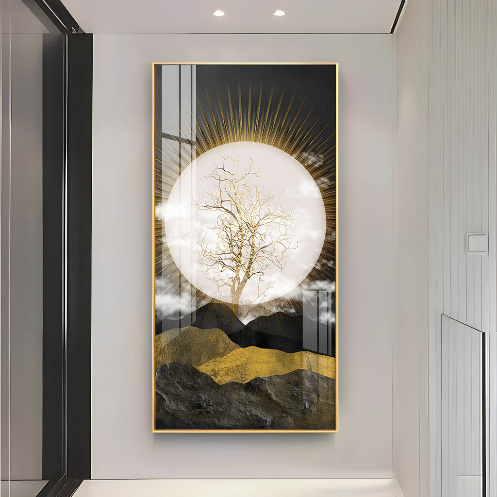 Full Moon Premium Acrylic Vertical Wall Art