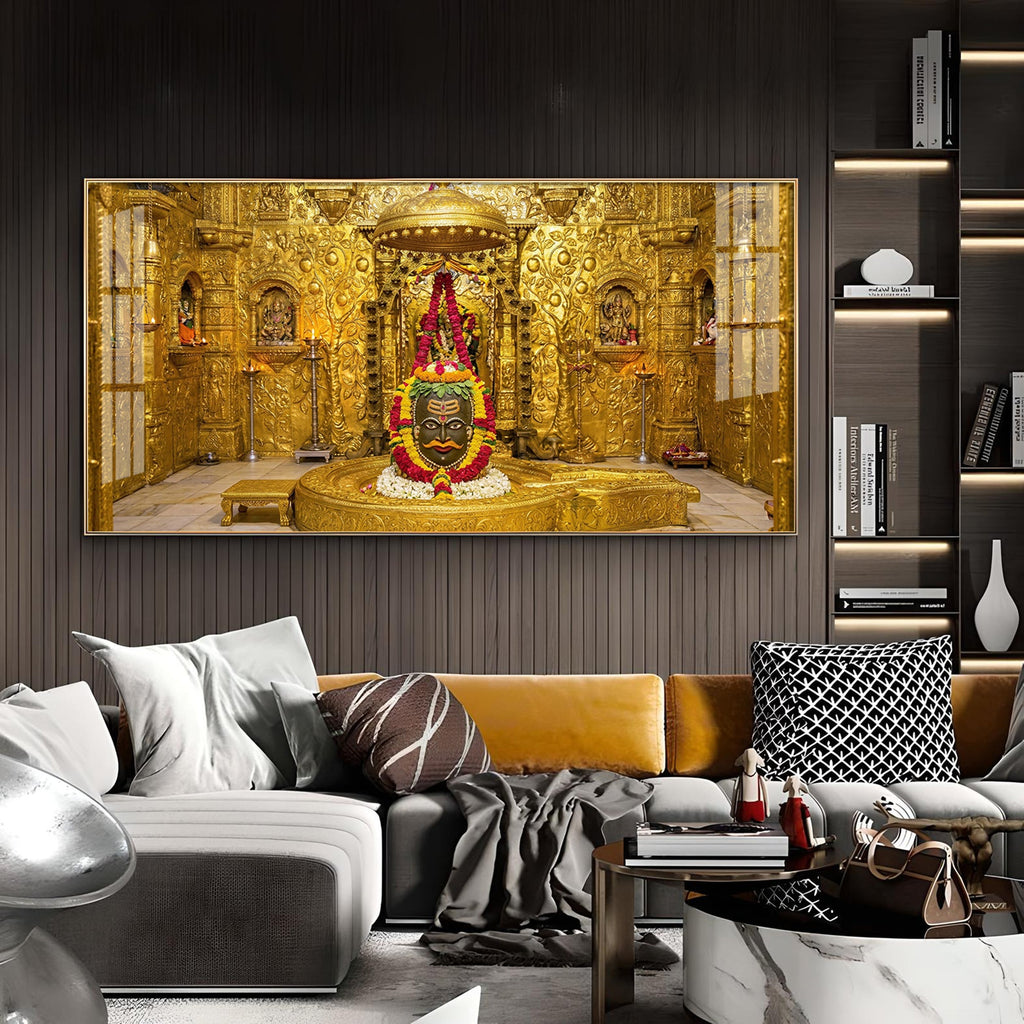 Somnath Temple Glass Finish Horizontal Wall Art