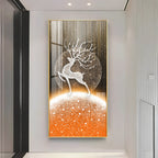 Deer Pure Elegance Premium Acrylic Vertical Wall Art