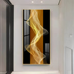 Energetic Etheric Waves Premium Acrylic Vertical Wall Art