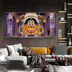 Lord Khatu Shyam ji Glass Finish Horizontal Wall Art