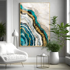 Timeless Striped Elegance Premium Acrylic Vertical Wall Art