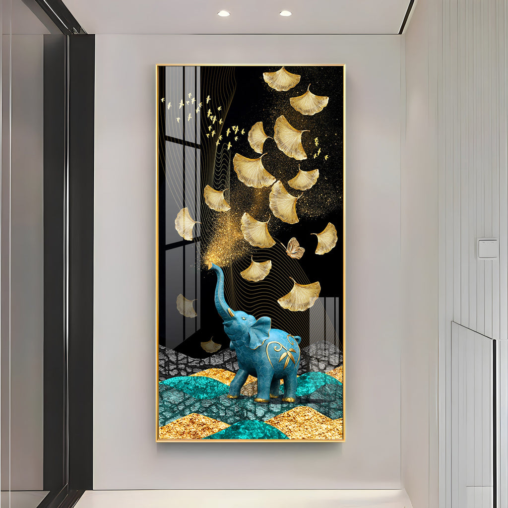 Enchanted Elephant Dreams Premium Acrylic Vertical Wall Art