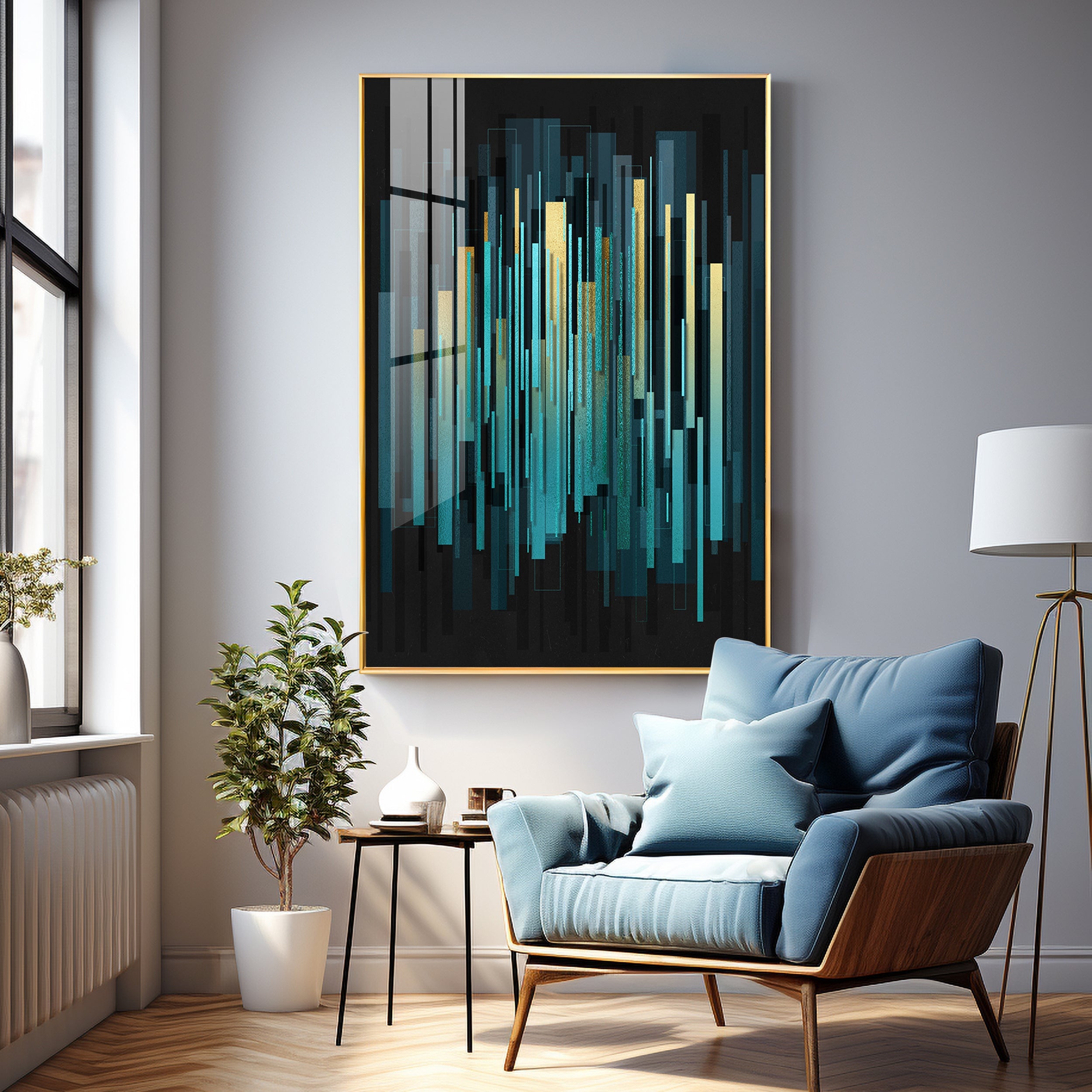 Celestial Harmony Premium Acrylic Vertical Wall Art