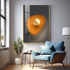 Abstract Geometry Piece Premium Acrylic Vertical Wall Art