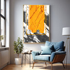 Vivid Strokes Of Sunshine Premium Acrylic Vertical Wall Art