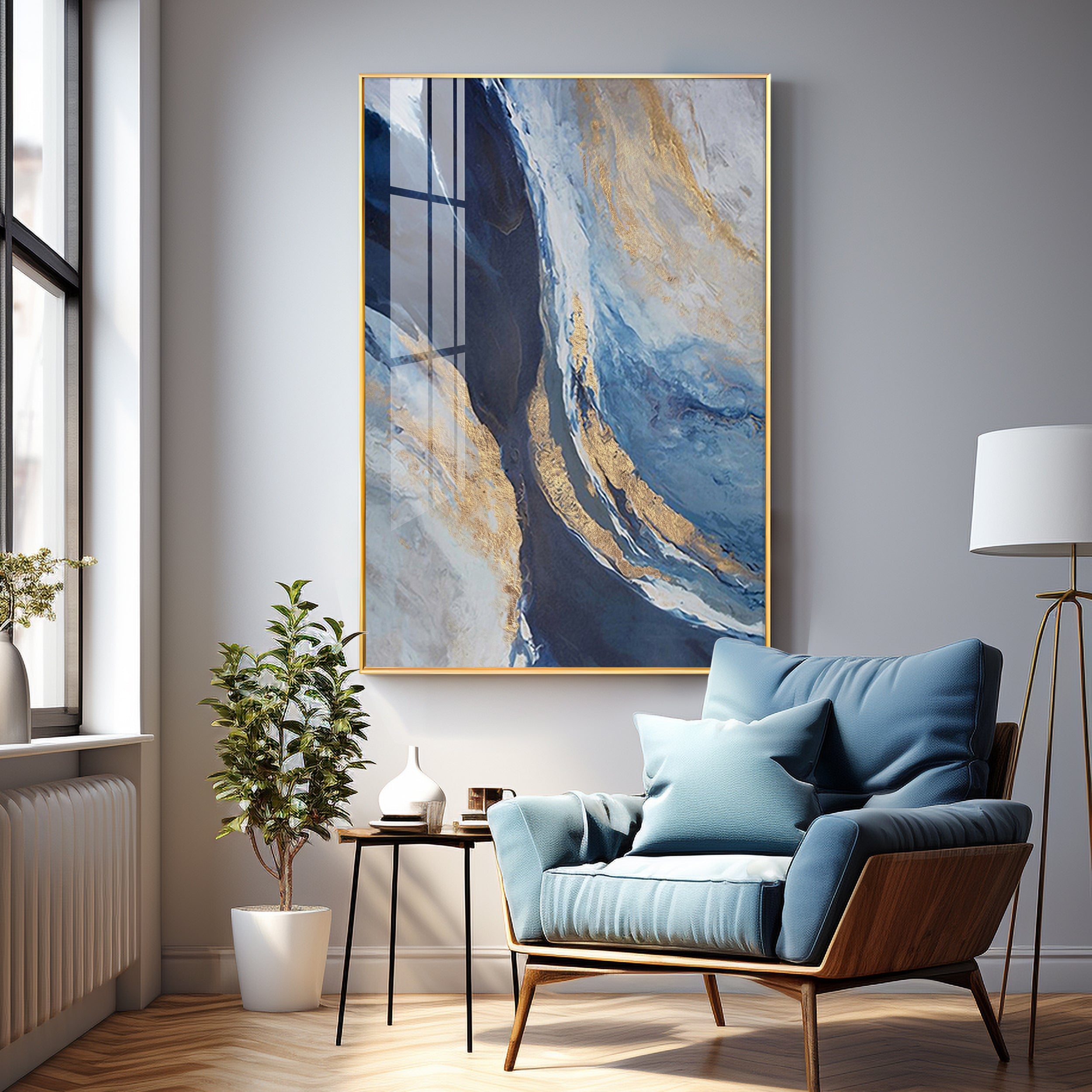 Ocean Magic Abstract Premium Acrylic Vertical Wall Art